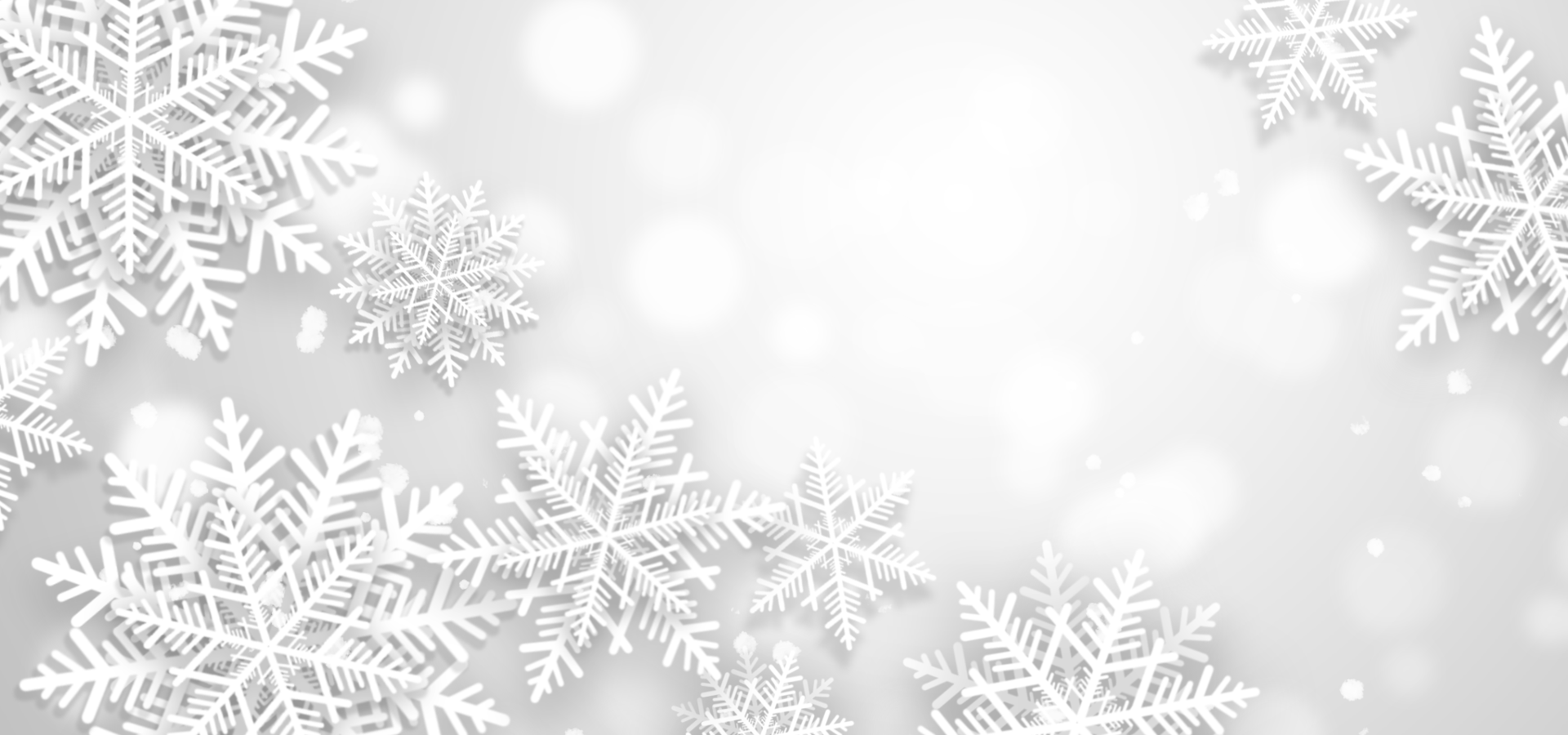 雪花抽象剪纸装饰冬季背景图片