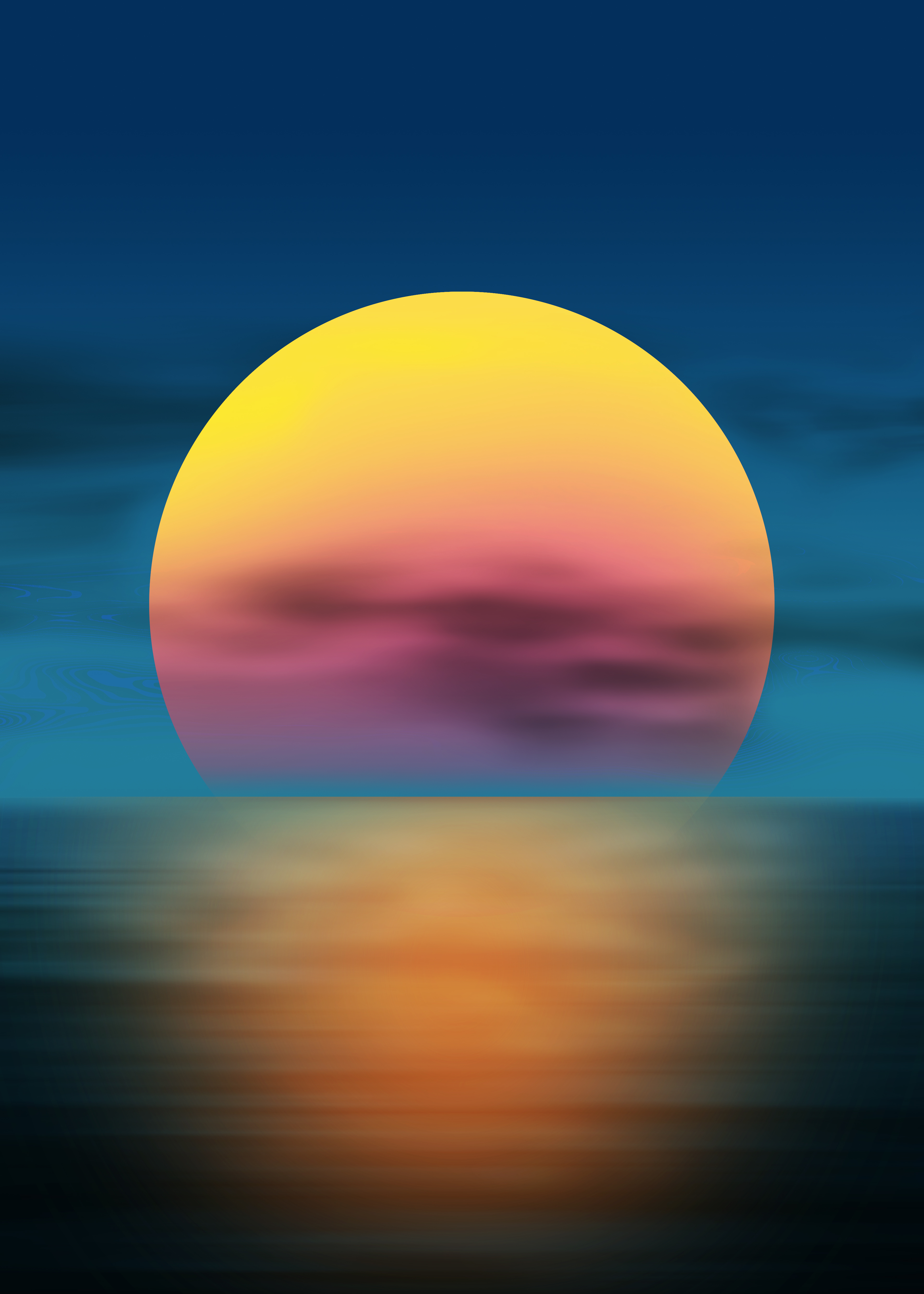 海洋日落背景图片