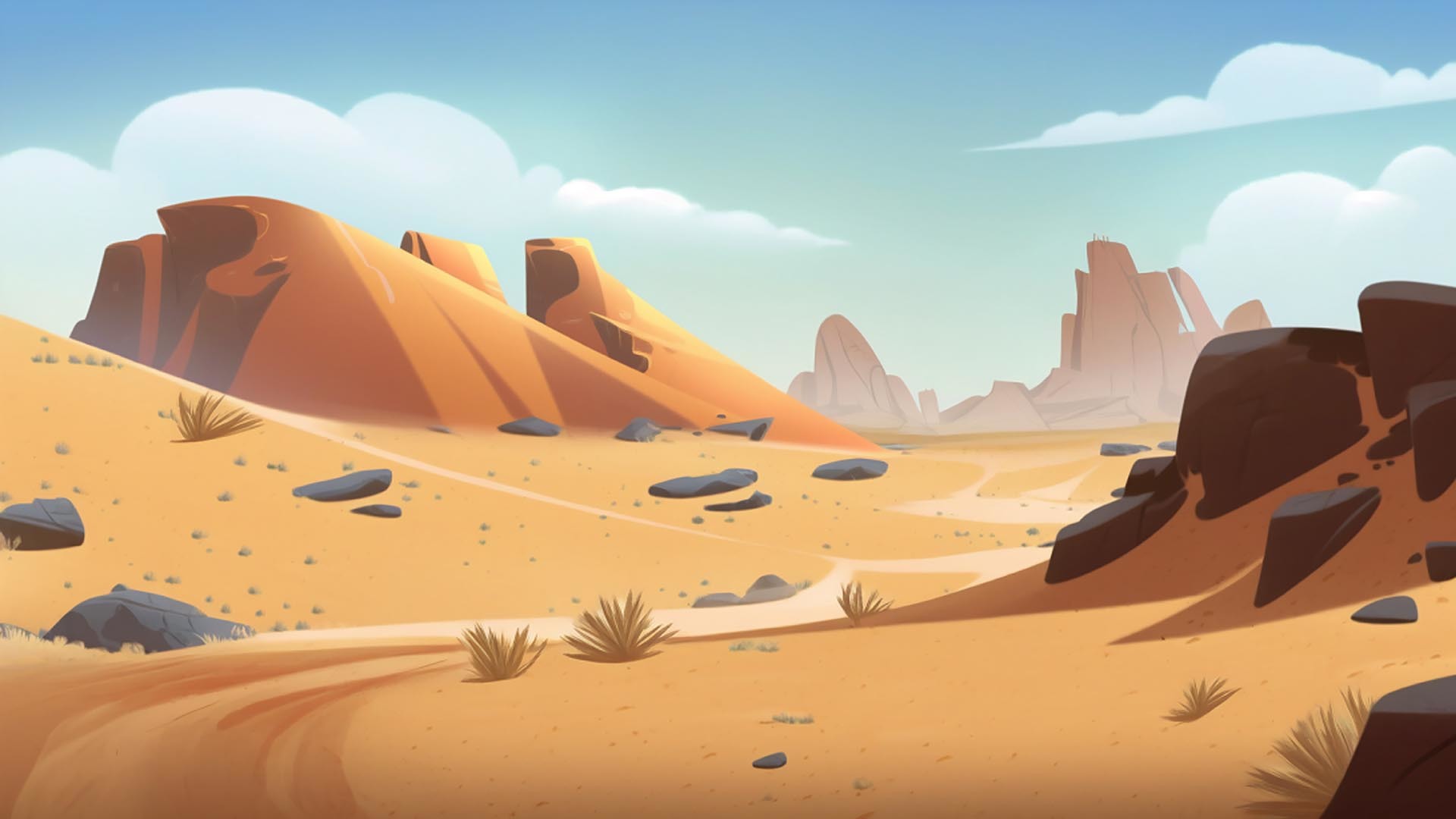沙漠夏季热带砂石荒漠图片