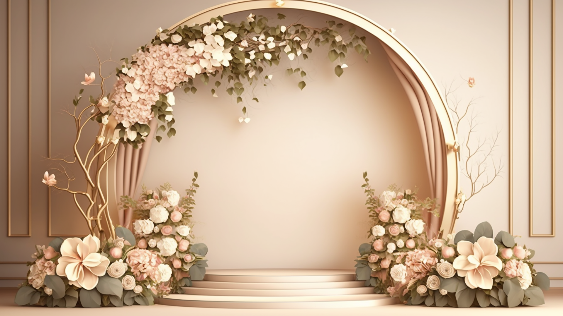婚礼浪漫粉色背景图片