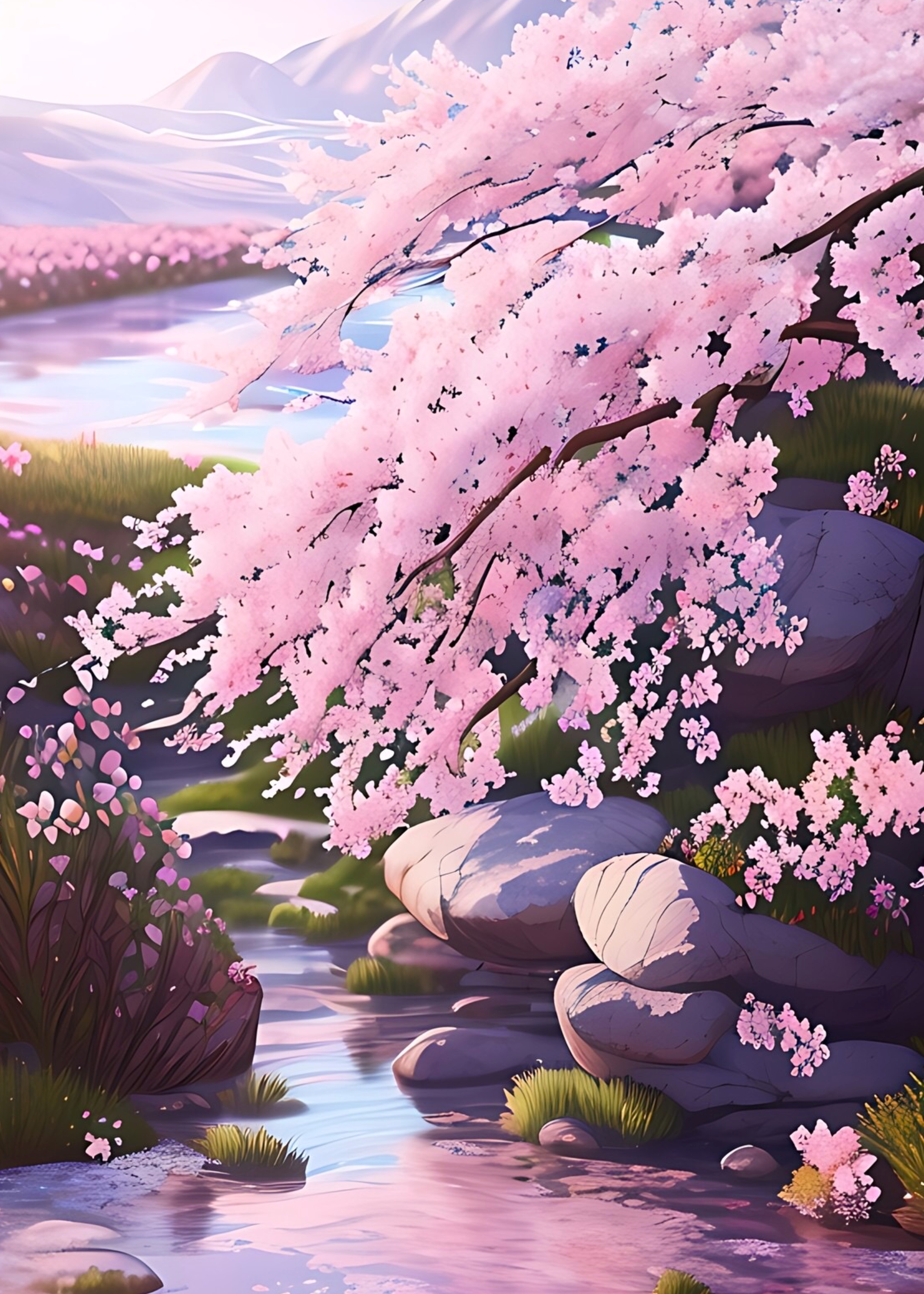 樱花春天背景图片