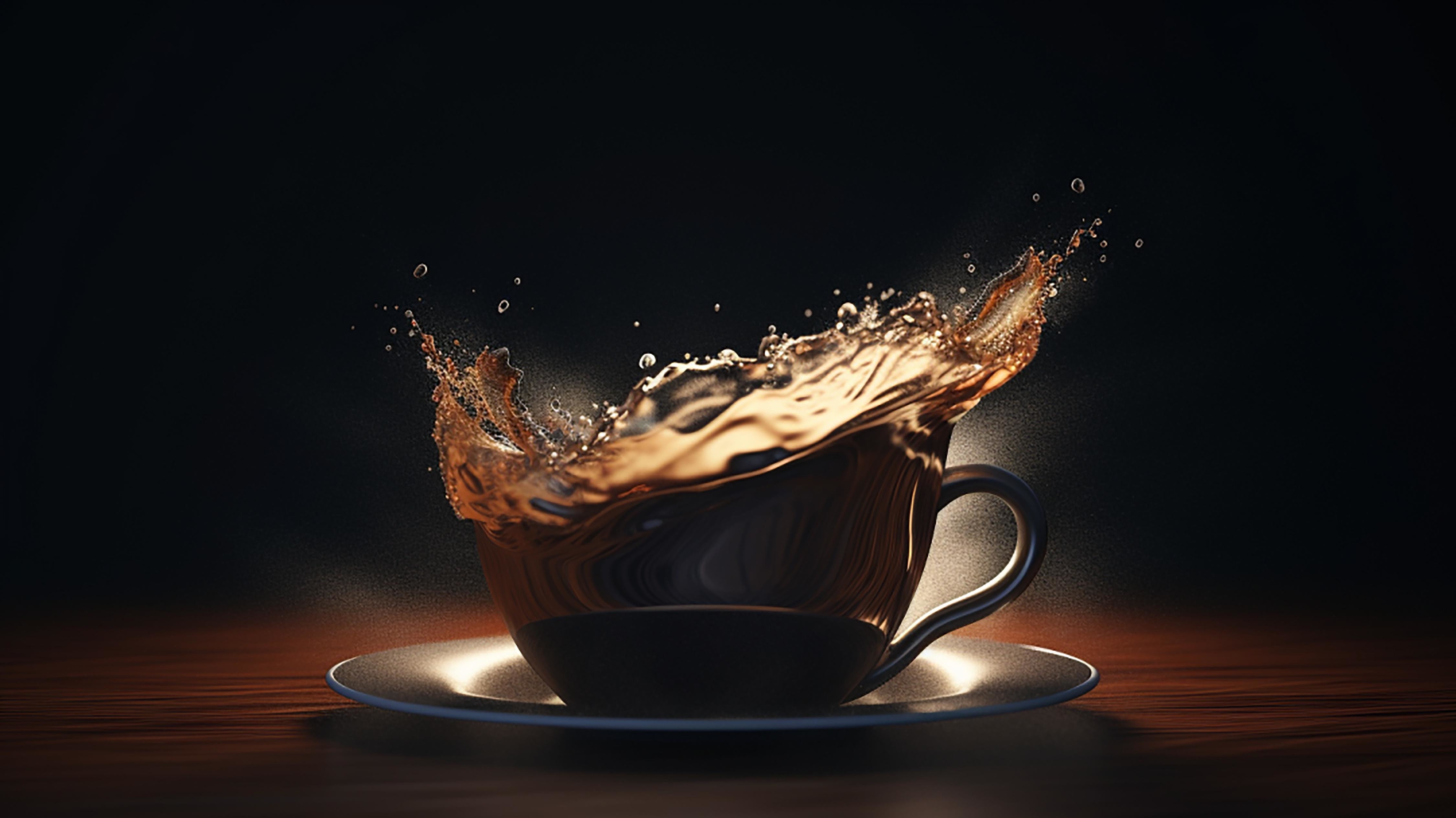 咖啡饮品饮料棕色杯子图片