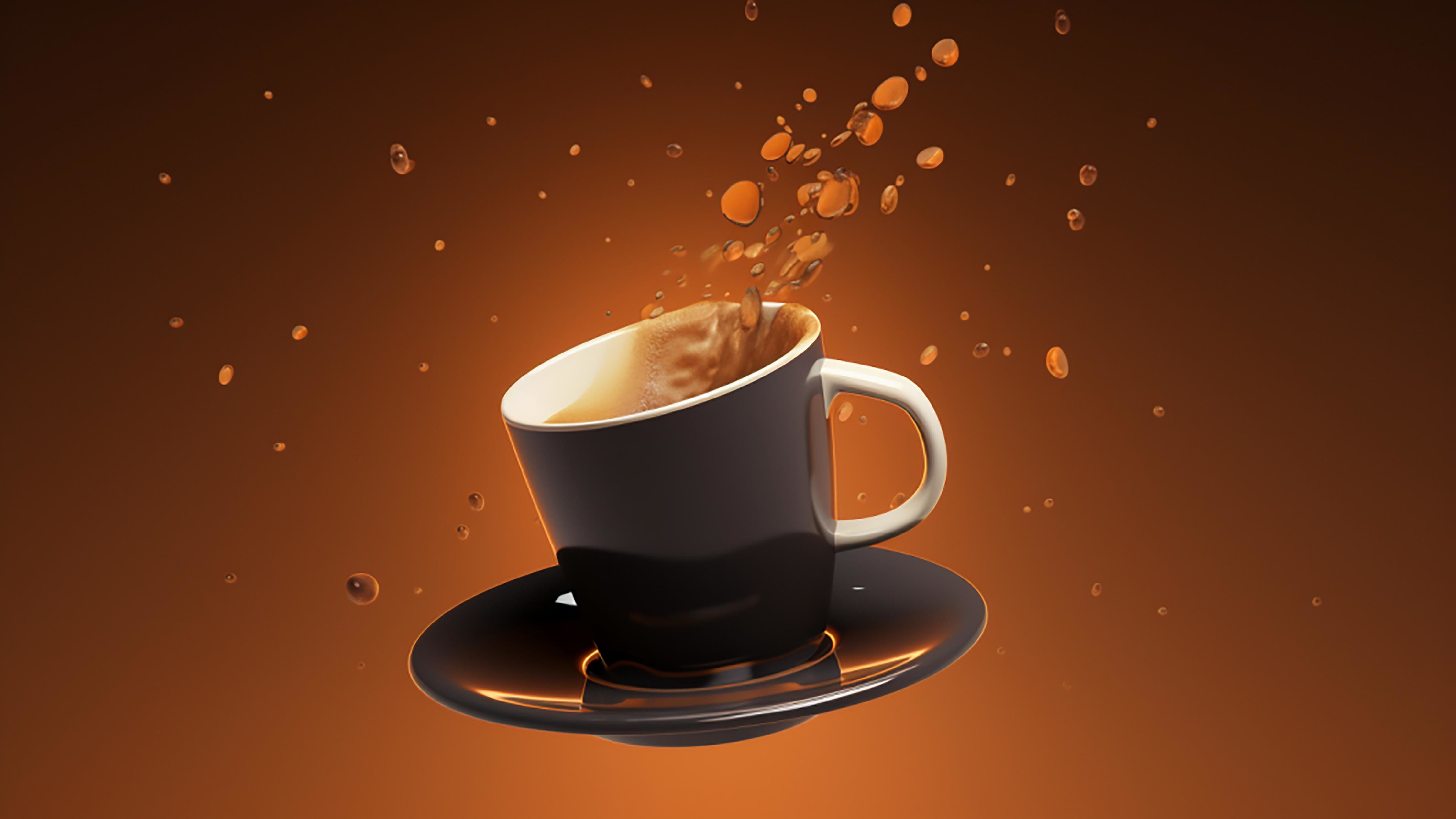 咖啡饮品棕色的杯子图片