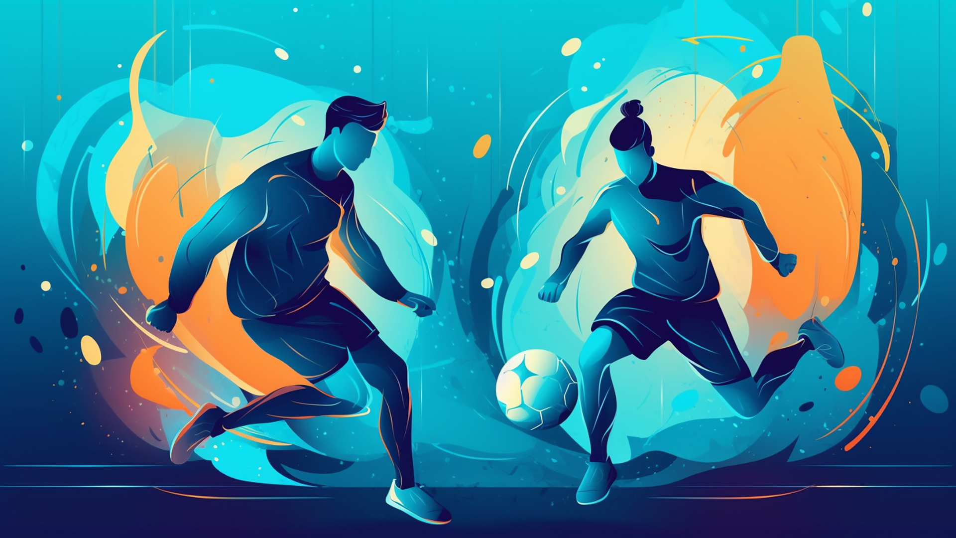 足球运动抽象插画特写广告背景图片