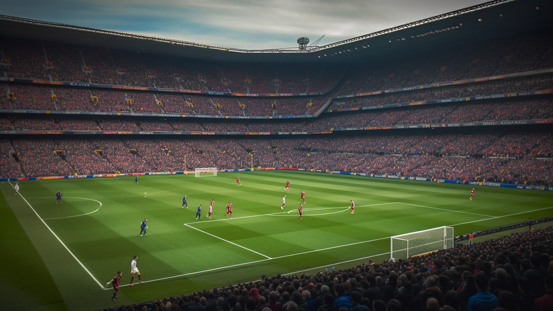 足球场观众席足球比赛摄影广告背景图片