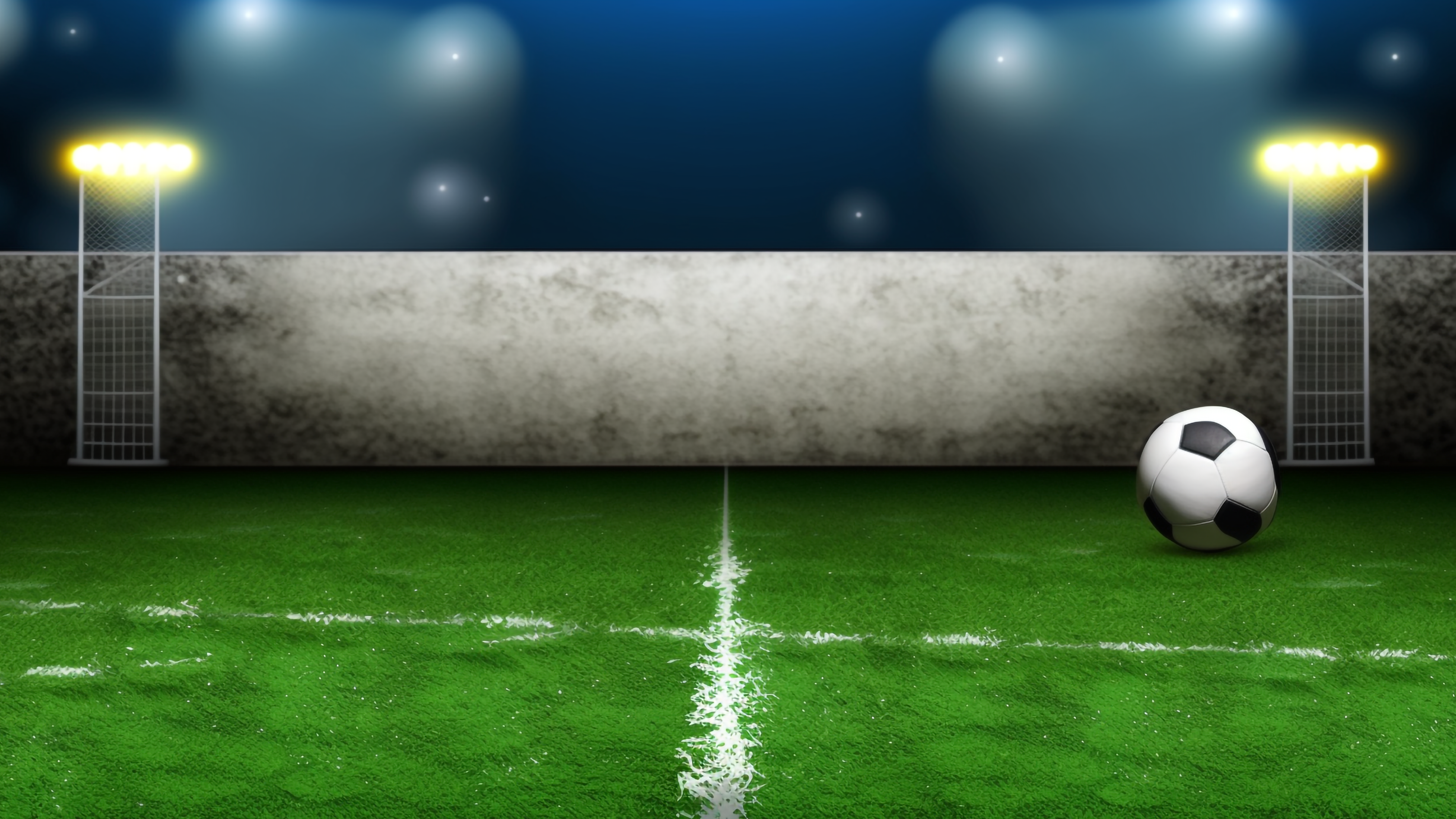 足球绿色背景墙夜晚背景图片