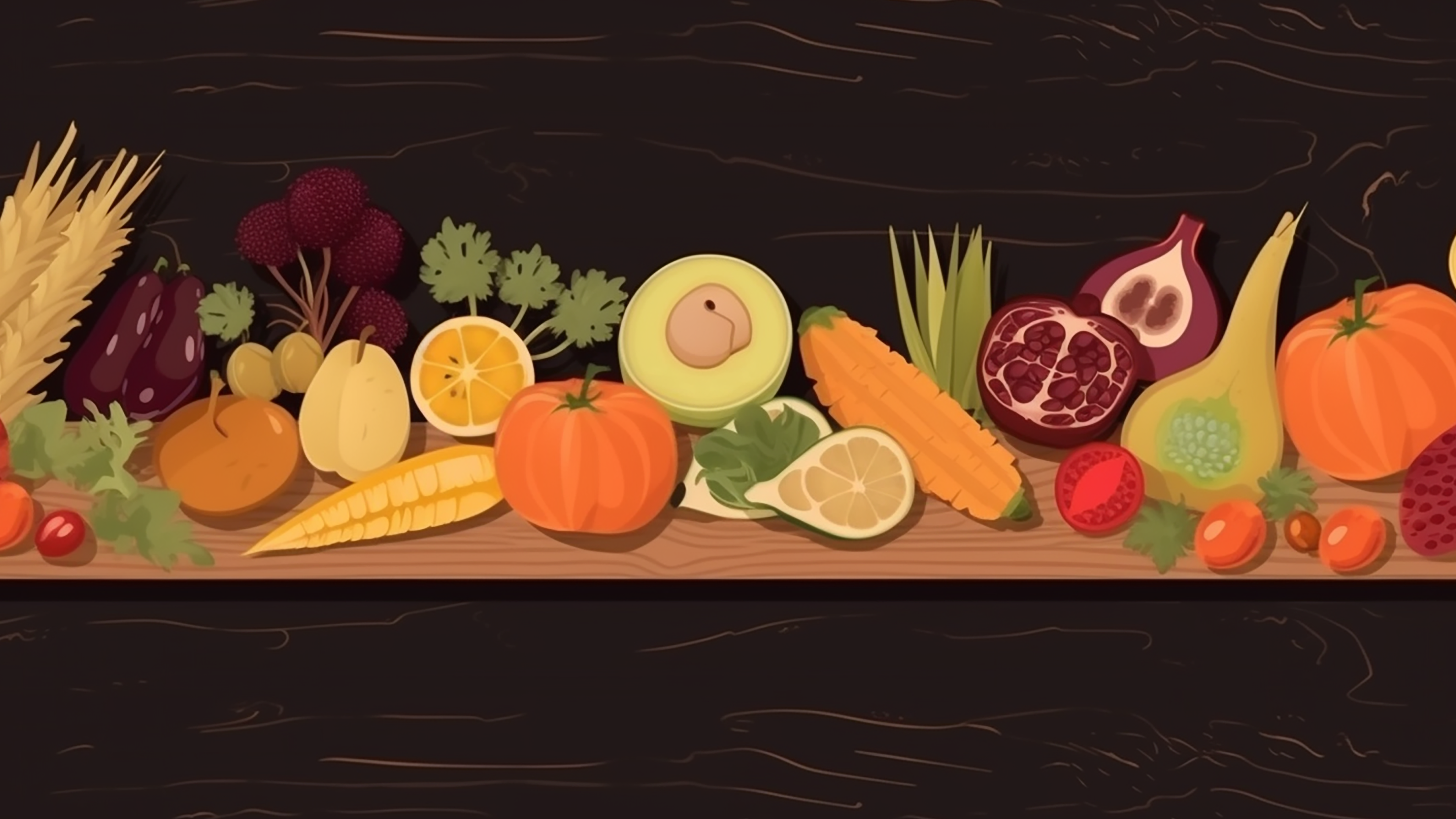 食物蔬菜南瓜洋葱牛油果背景图片