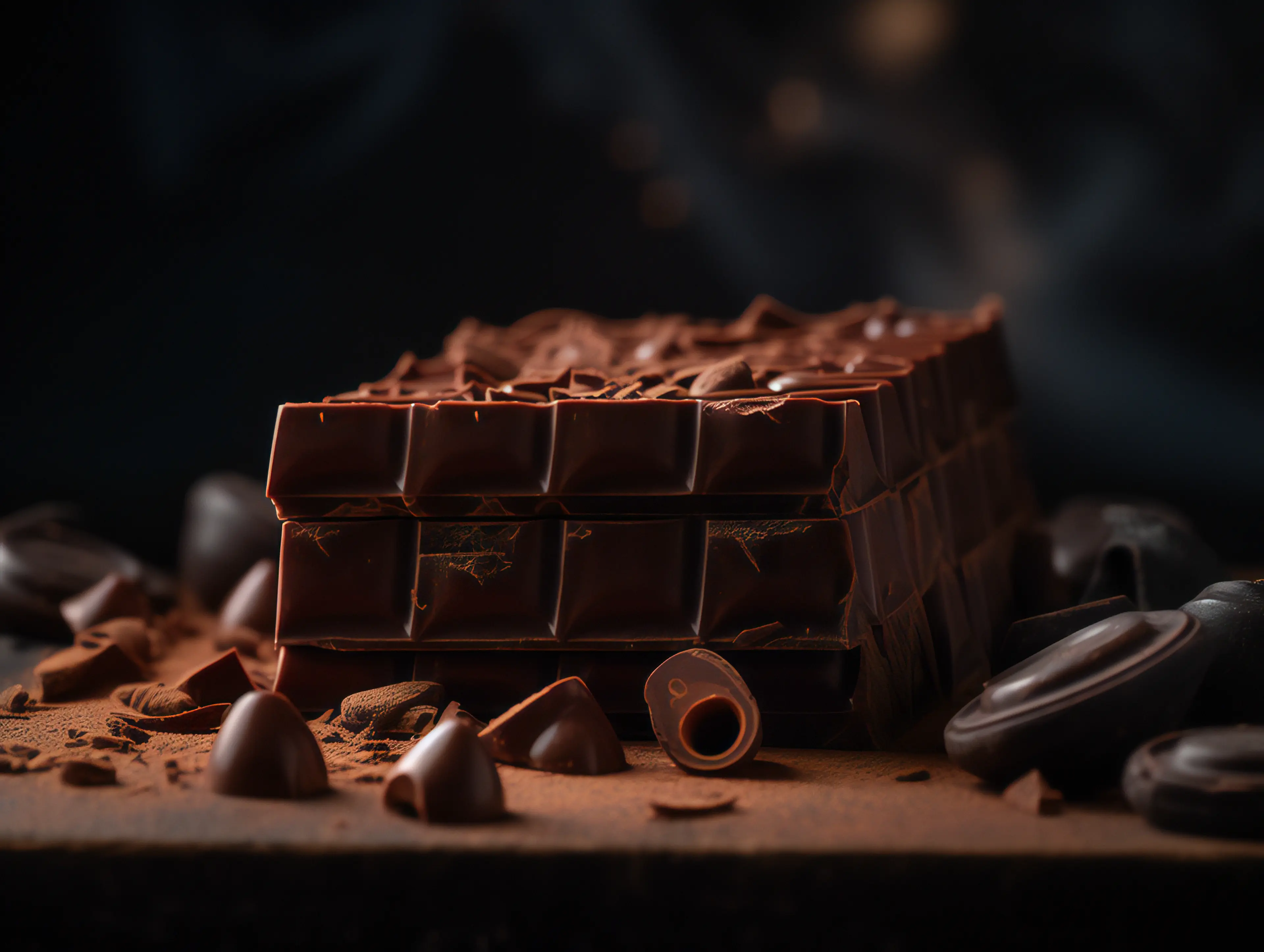 巧克力棒甜品美食摄影广告背景图片
