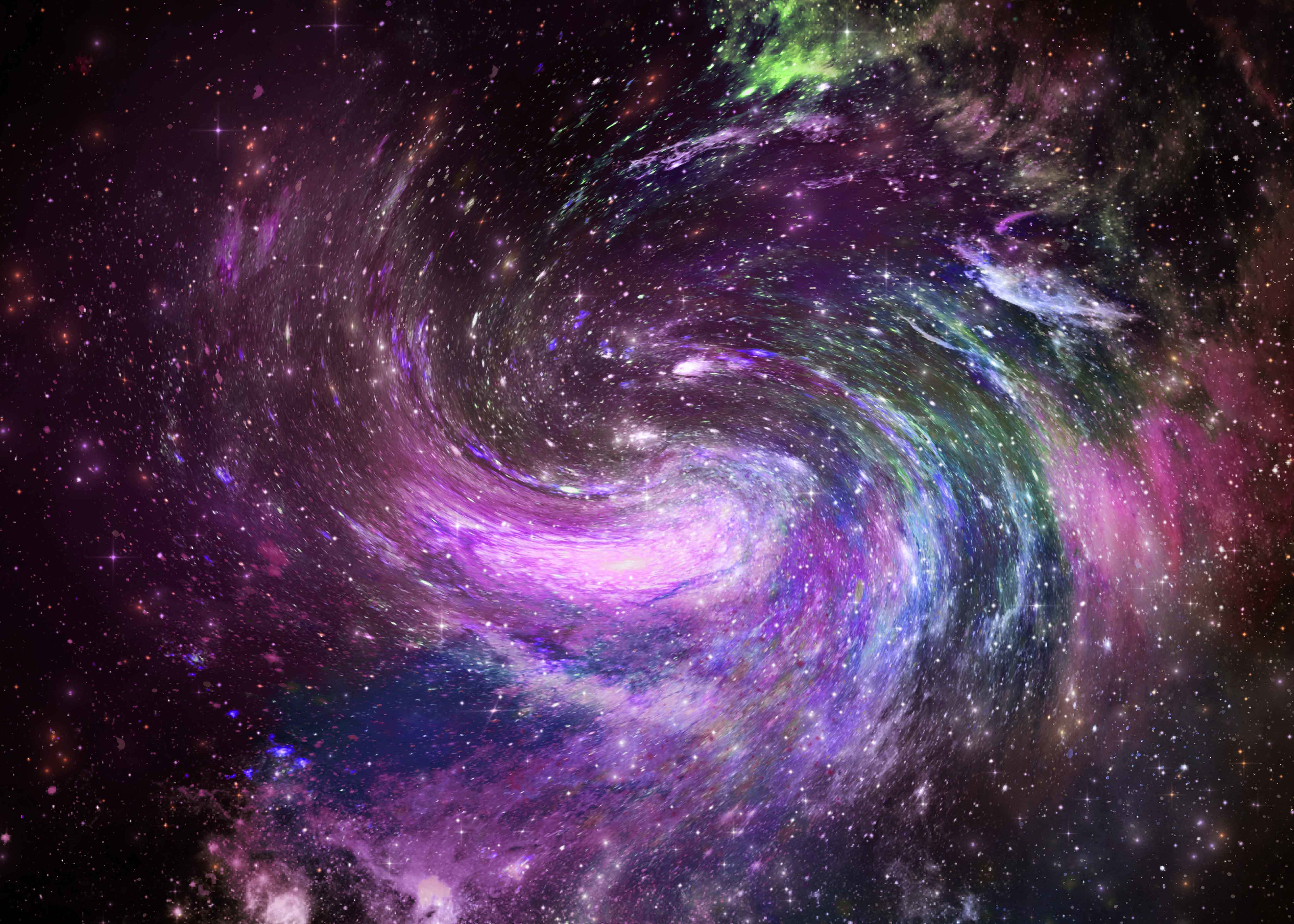 彩色螺旋宇宙背景图片