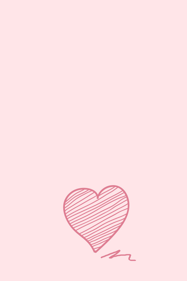 粉色手绘爱心520表白背景图片