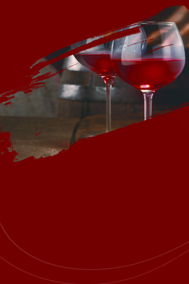 大气时尚红酒品鉴海报背景图图片