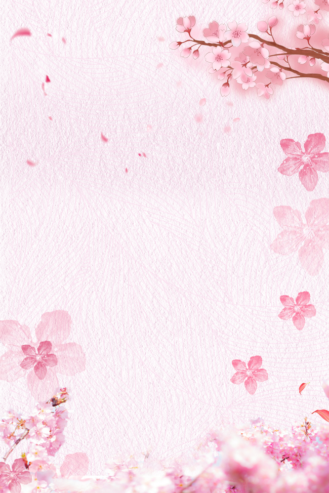 樱花节春天海报背景下载图片