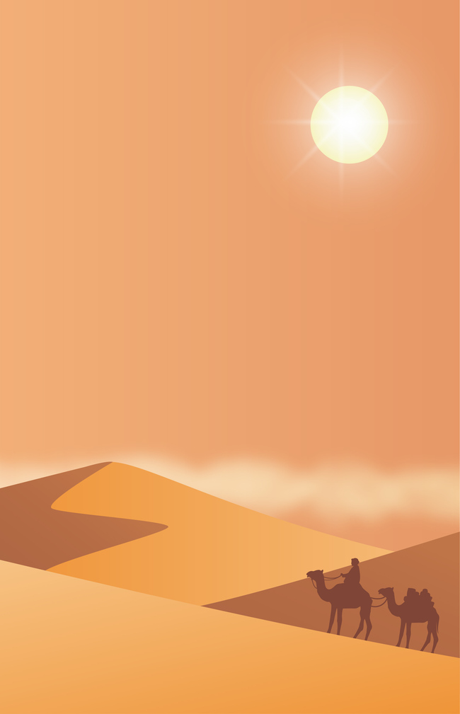 简约沙漠风景背景素材图片