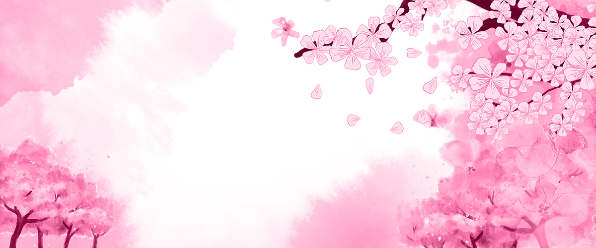 唯美樱花节浪漫粉色背景图片