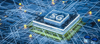 科技海报模板_C4D立体商务高科技5G通讯蓝色背景