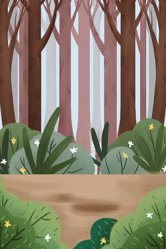 野外山林卡通背景