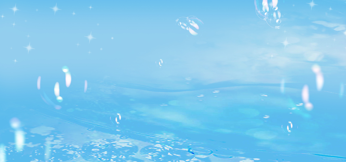 蓝色气泡水滴化妆品背景图片