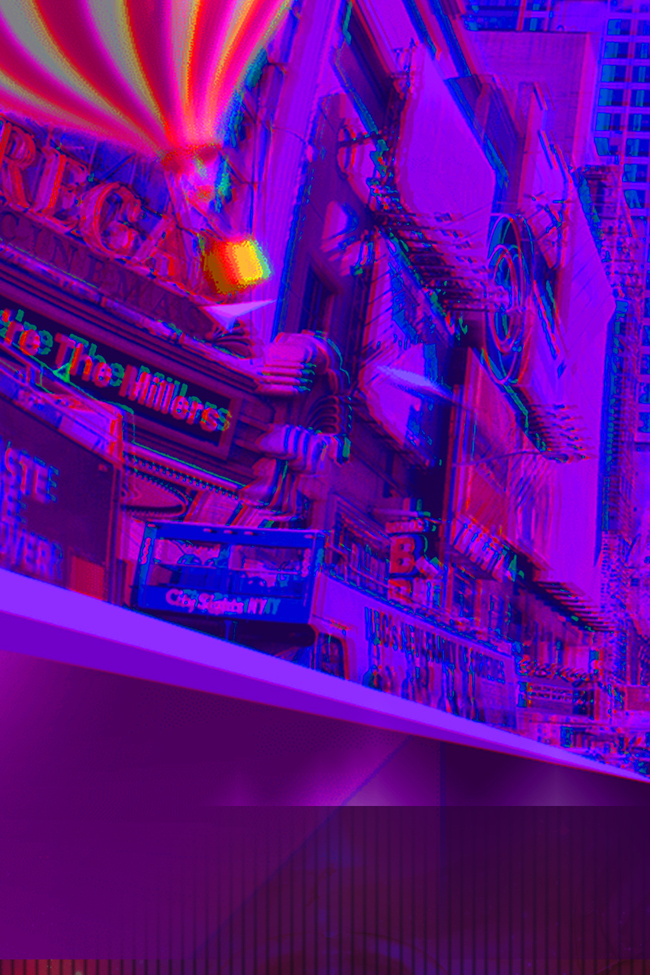 紫色叠影城市背景图片