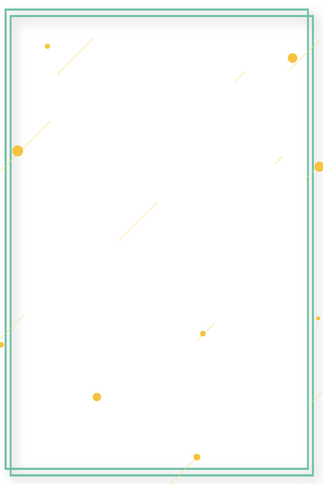 绿色线框小清新简约商务背景边框图片
