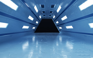空间隧道海报模板_科技素材 科技背景 空间背景 背景素材