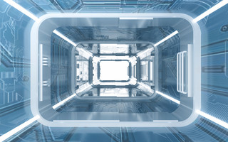 空间隧道海报模板_科技素材 科技背景 空间背景 背景素材