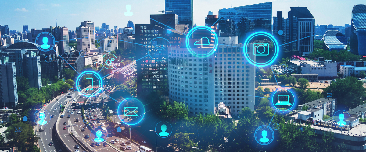 未来交通信息科技城市商务背景图片