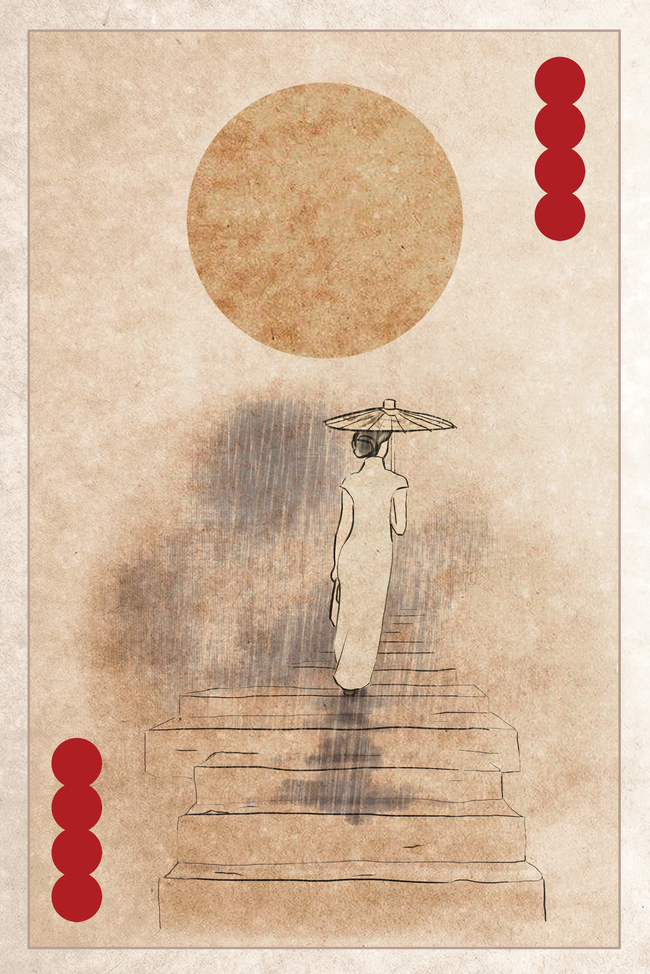 复古中国风民国旗袍背景海报图片