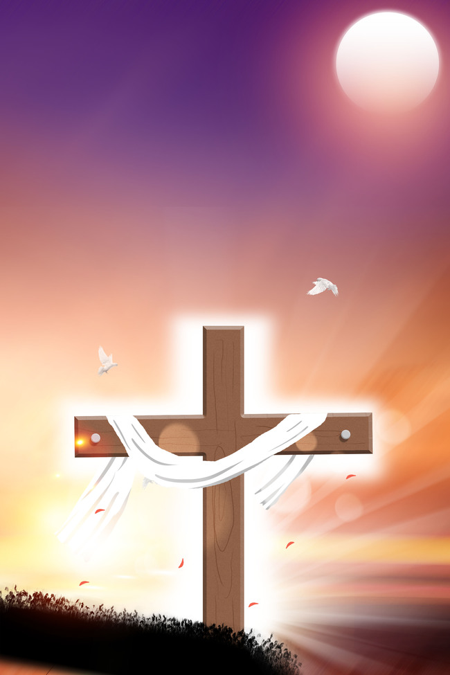 天主教宗教信仰十字架高清背景图片