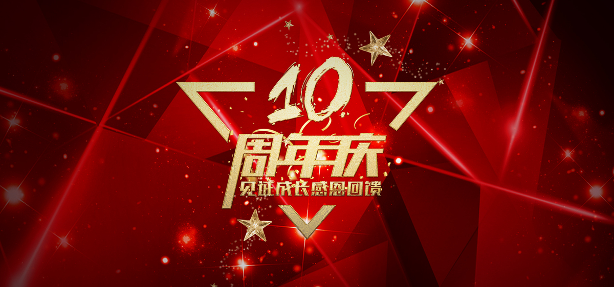 红色喜庆周年庆活动促销宣传背景图片