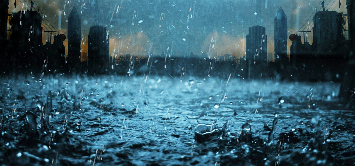 暴雨抗洪防汛宣传背景图片