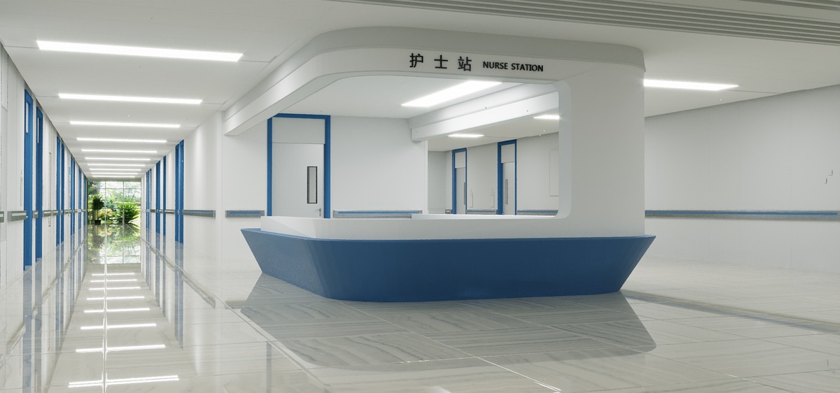c4d医院护士站走廊图片