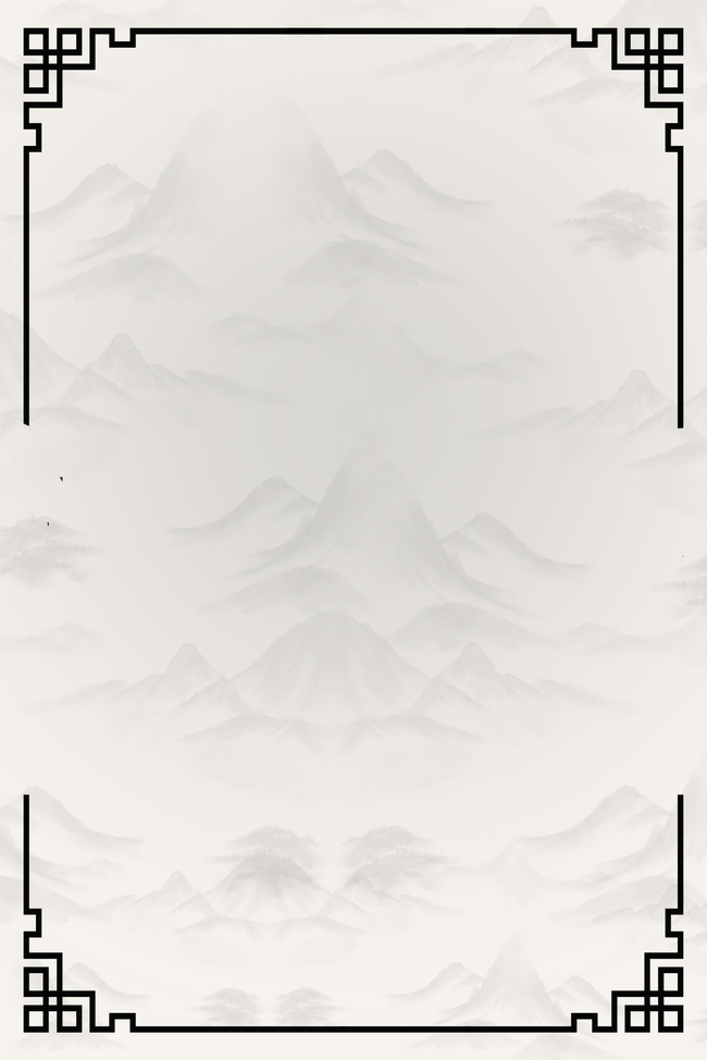 边框各种元素灰色中国风背景图片