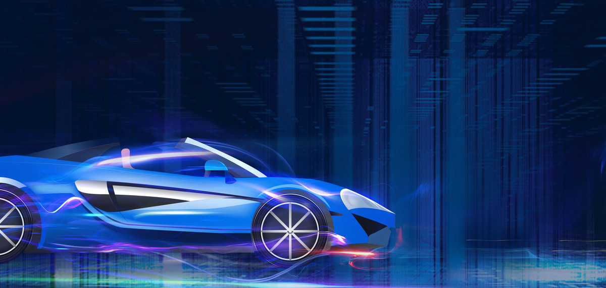 智能新能源汽车背景素材图片