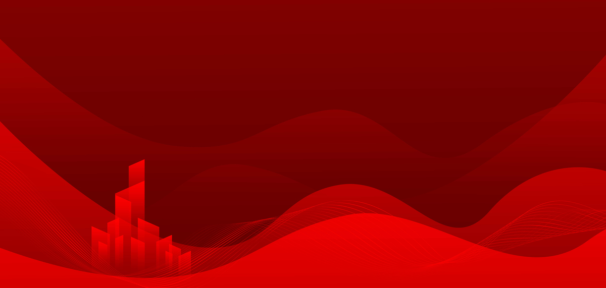 科技几何红色抽象商务banner图片