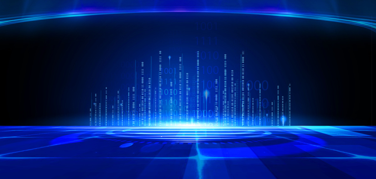 网络安全数据蓝色科技背景图片