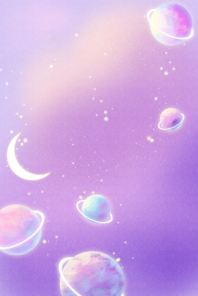 星球背景紫色梦幻图片