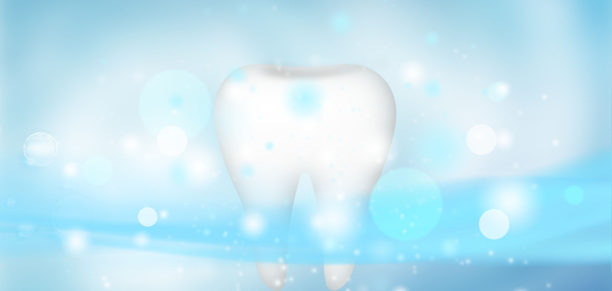 蓝色口腔牙齿护理背景素材图片