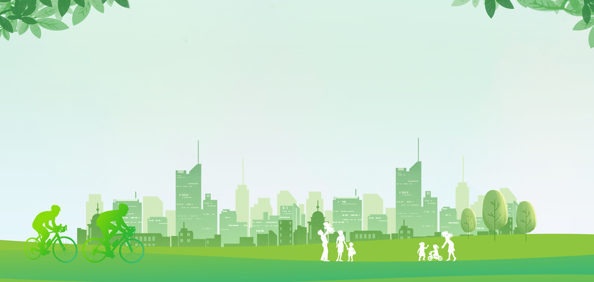 文明城市健康运动绿色清新简约海报背景图片