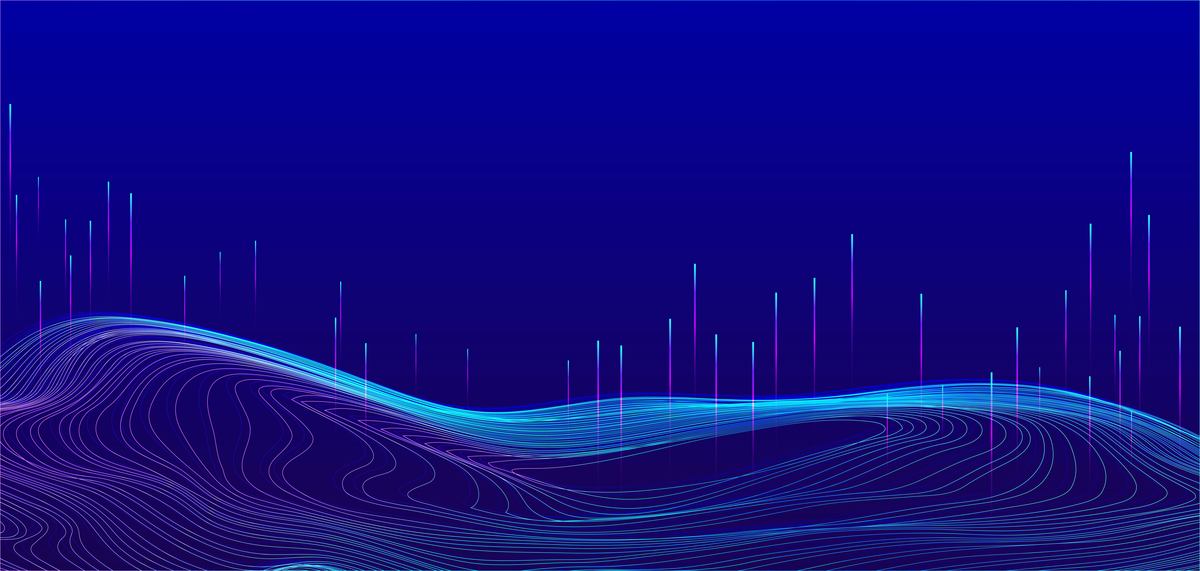 科技线条蓝色高端商务风背景图片