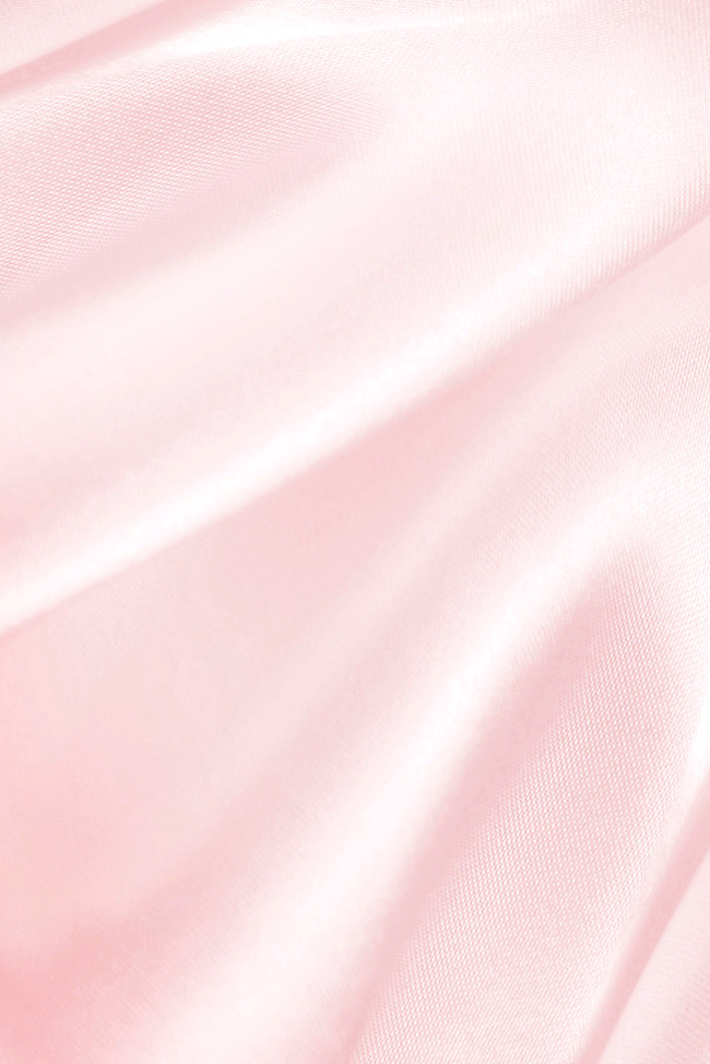 简约丝绸幕布粉色质感纹理海报背景图片