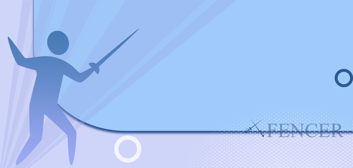 亚运会击剑蓝紫渐变抽象几何立体背景图片