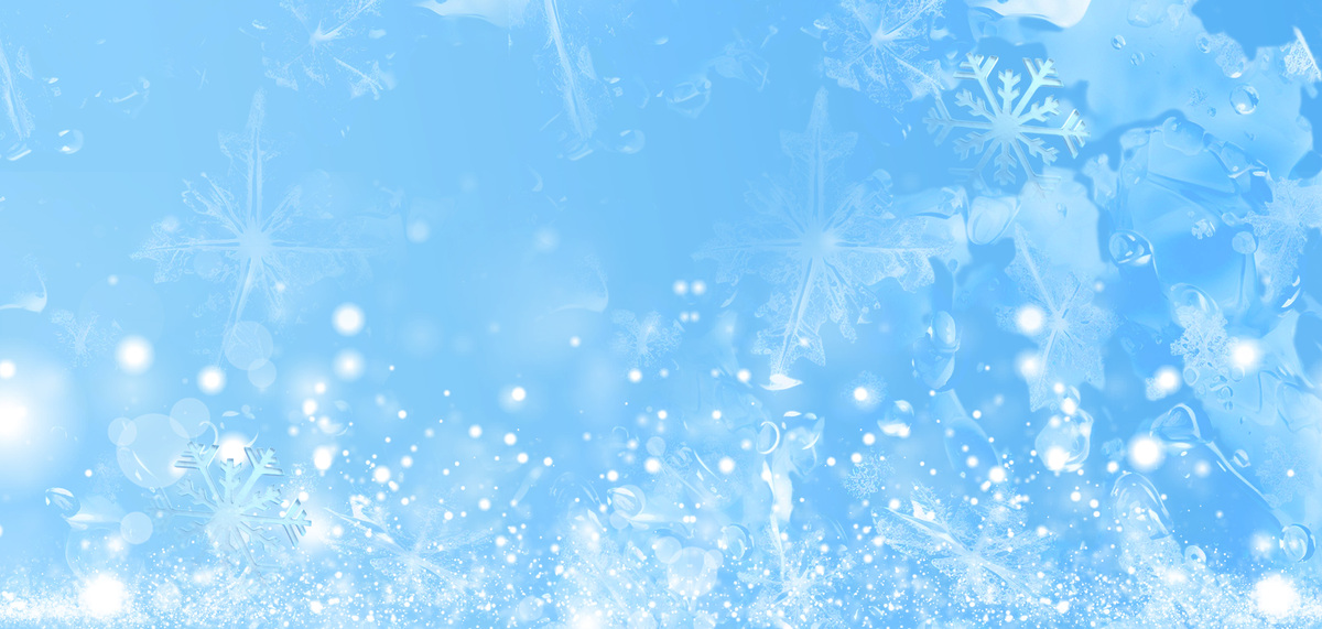 冬季冬天冰花蓝色简约背景图片