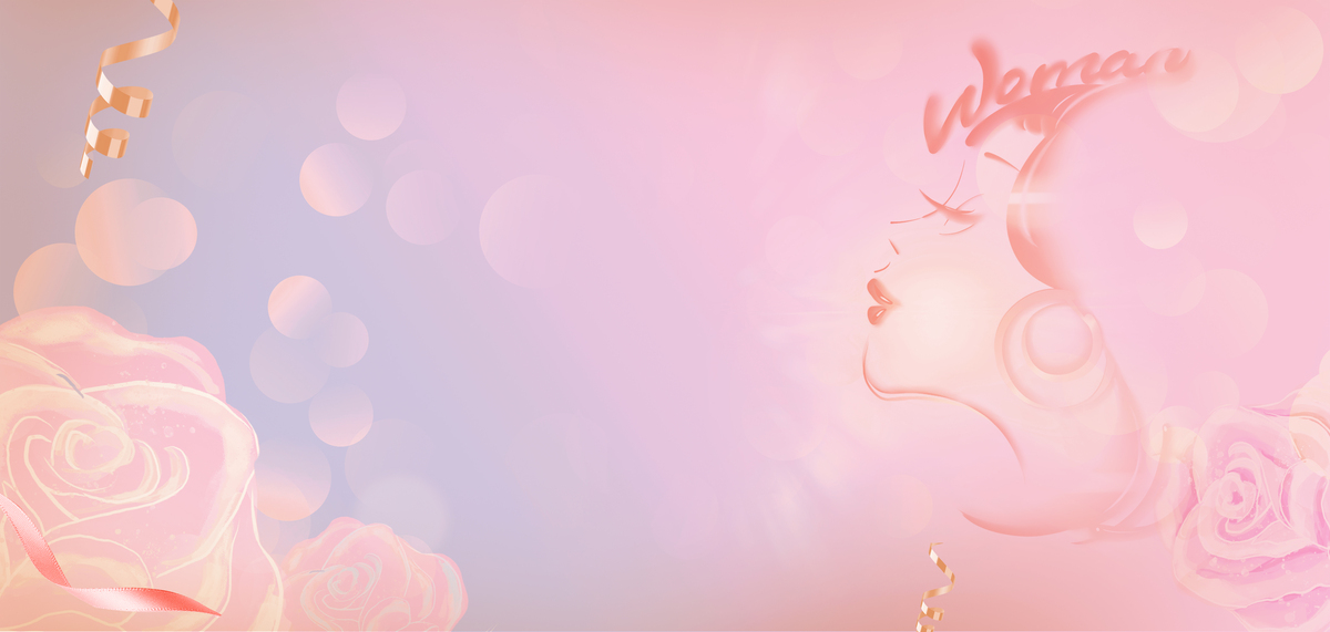 妇女节女神节粉色唯美三八节海报背景图片