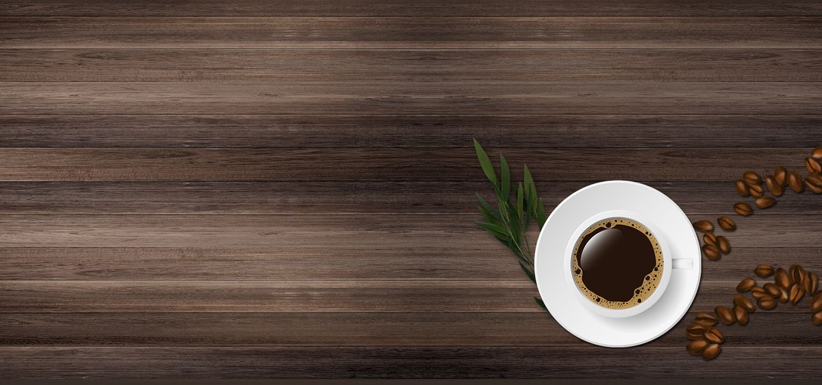 木纹咖啡豆食品渐变棕banner图片