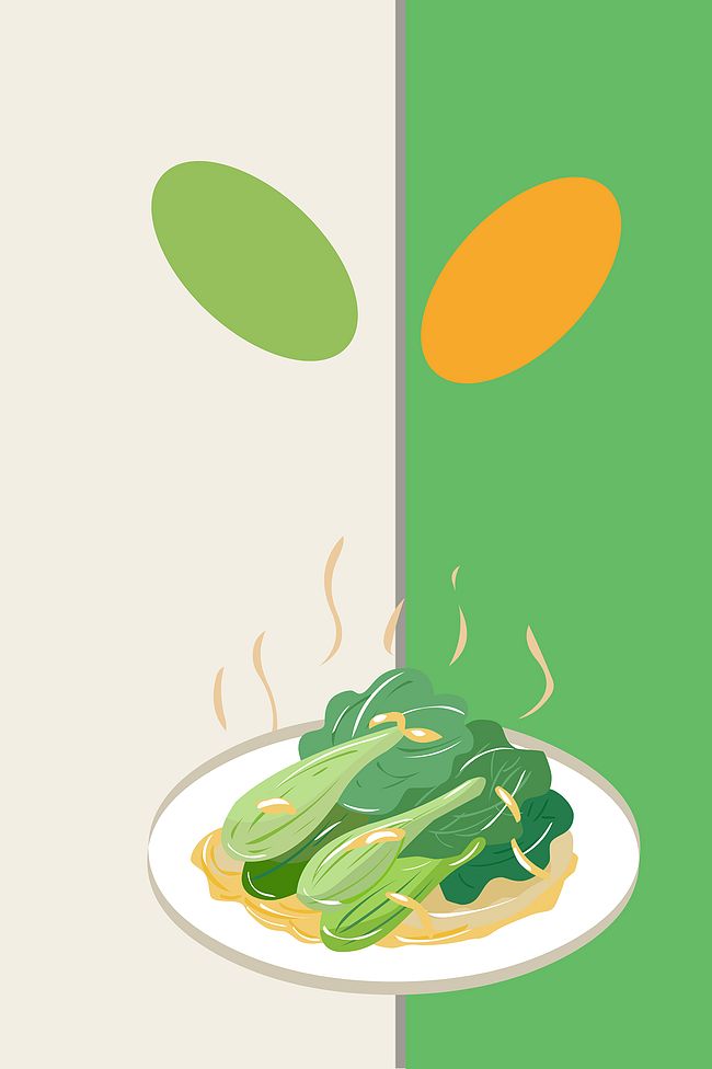 新鲜菠菜白绿拼接清新超市蔬菜促销宣传海报图片