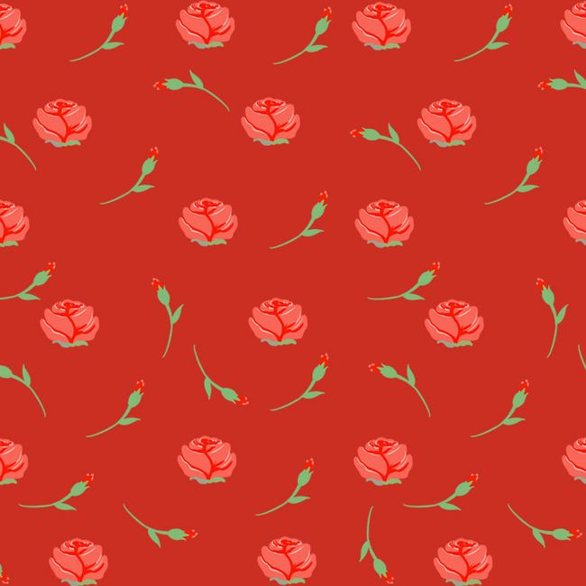 红色玫瑰底纹礼品包装背景图片