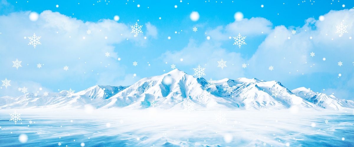 冬季雪山背景主图免费下载图片