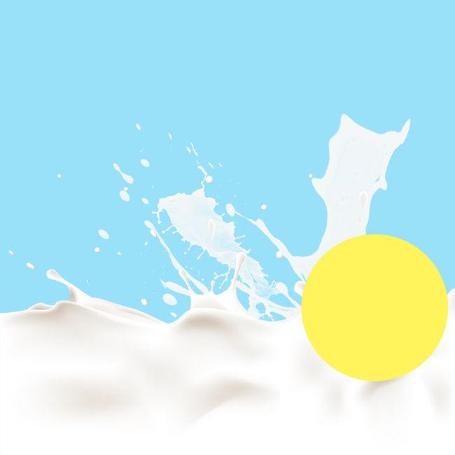 简约飞溅牛奶奶粉PSD分层主图背景素材图片