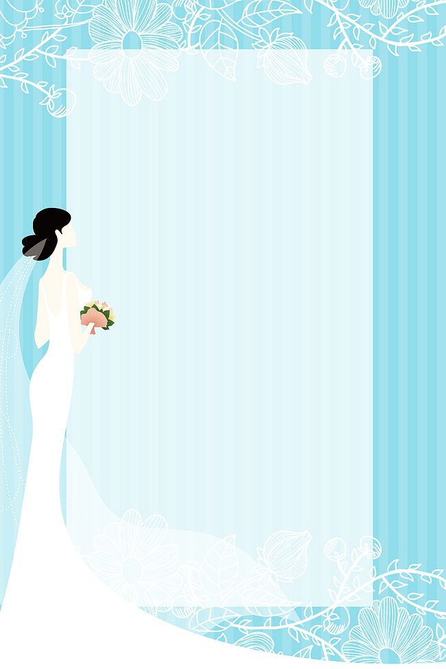 白色唯美情侣婚纱摄影背景素材图片