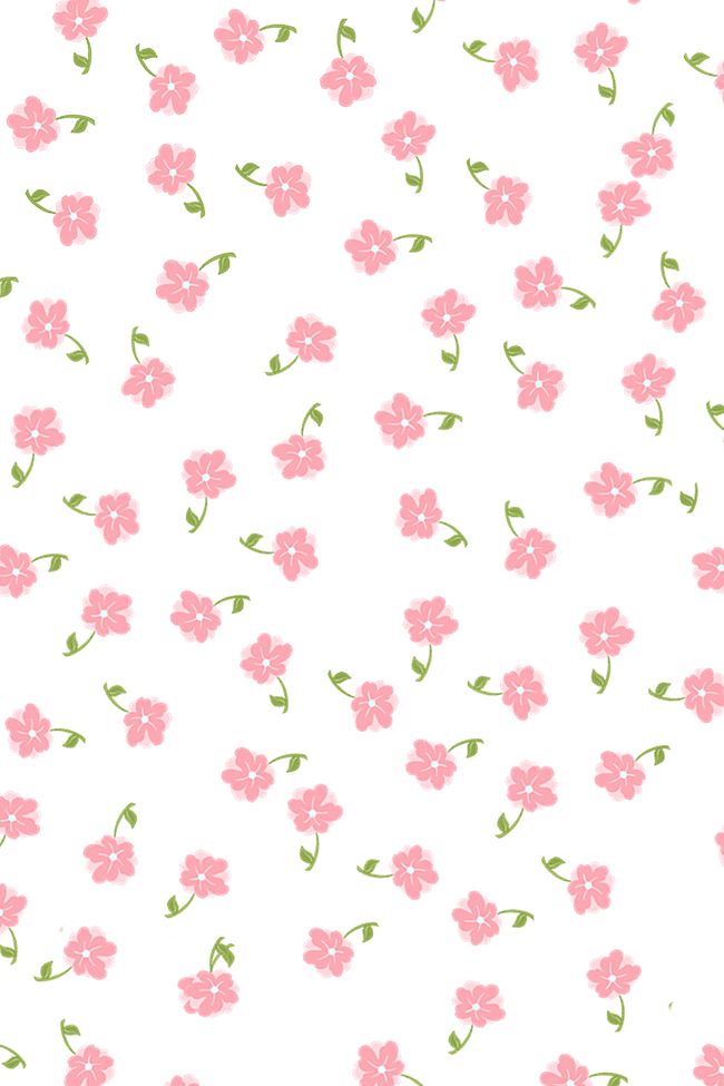 粉色小碎花可爱H5背景图片
